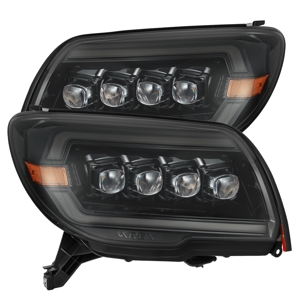AlphaRex 03-09 Toyota 4Runner NOVA LED Proj Headlights Alpha Black w/Activ Light/Seq Signal/SB DRL - 880372 for 2003-2009 Toy