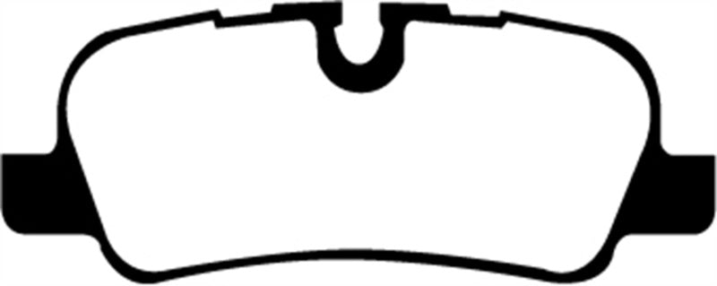 EBC 05-10 Land Rover LR3 4.4 Greenstuff Rear Brake Pads - DP61542 for 2005-2013 Land Rover Range Rover - front view