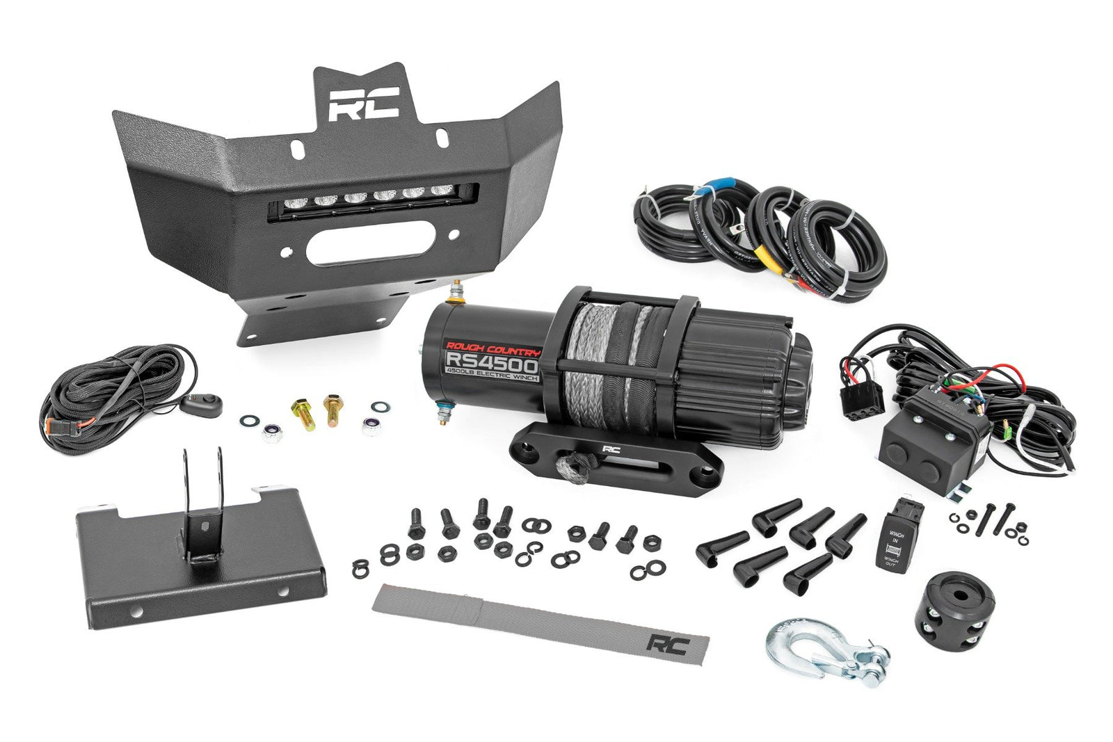 Winch Bumper | 4500-Lb Winch | Black Series LED | 6" Light | Can-Am Renegade