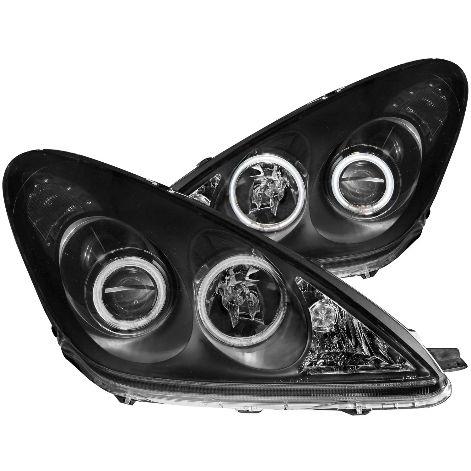 ANZO 2002-2003 Lexus Es300 Projector Headlights w/ Halo Black - 121232 for 2002-2006 Lexus ES - front view