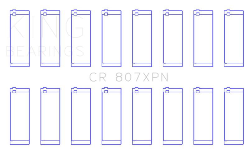 King Chevy LS1/LS6/LS3 Performance Rod Bearing Set - Size STDX - CR807XPNSTDX