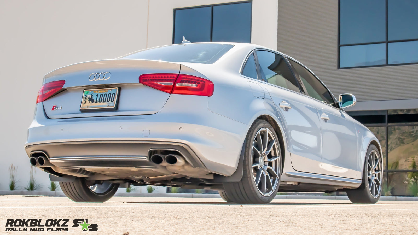 RokBlokz - Audi A4 & S4 (B8) 2008-2016 Splash Guards for 2009-2016 Audi A4 - front view