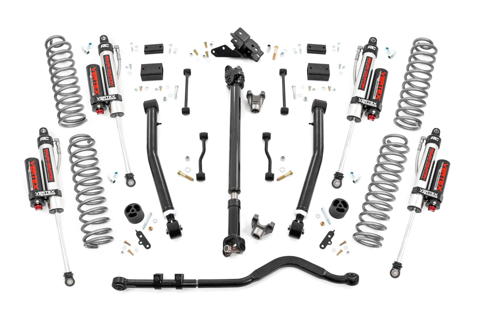 3.5 Inch Lift Kit | Adj Lower | FR D/S | Vertex | Jeep Wrangler Unlimited (18-23)