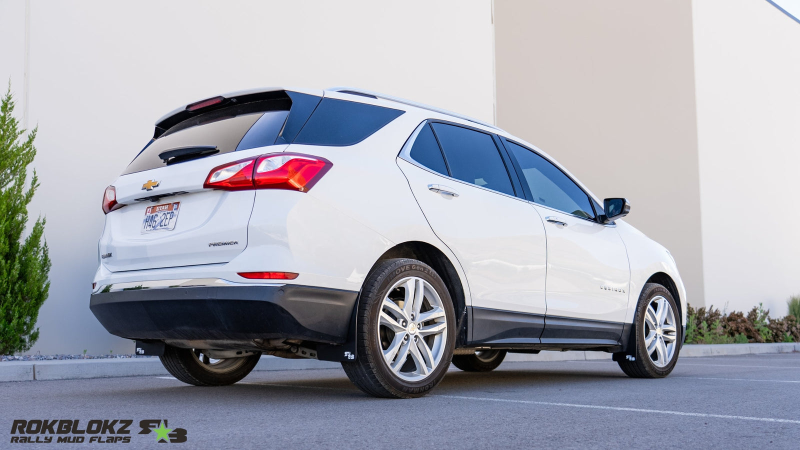 RokBlokz - Chevrolet Equinox 2018-2024 Rally Mud Flaps for 2018-2024 Chevrolet Equinox - front view
