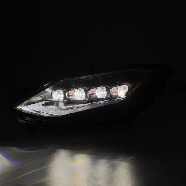 AlphaRex 23-24 Nissan Z NOVA-Series LED Projector Headlights Alpha-Blk w/Activation Light &amp; Seq.Sig
