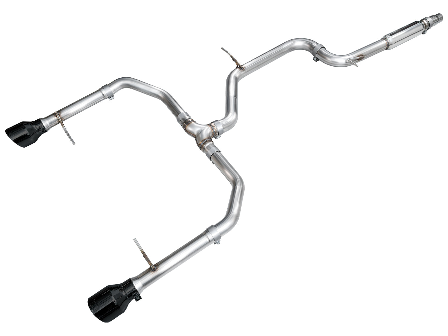 AWE 22-25 Volkswagen Jetta GLI Track Edition Exhaust - Diamond Black Tips - 3020-33275 for 2022-2026 Volkswagen Jetta - front