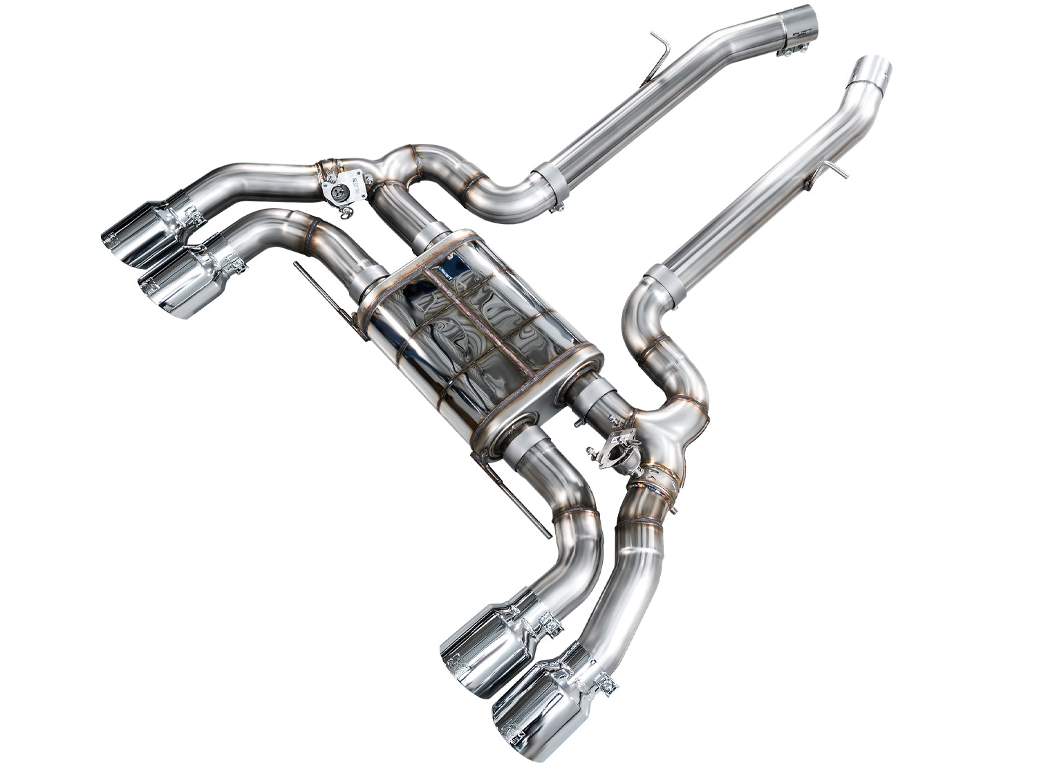 AWE Tuning 20-25 BMW X3 M/M Comp (F97) AWD SwitchPath Axle-back Exhaust - Chrome Silver Tips - 3025-42301 for 2020-2025 BMW X
