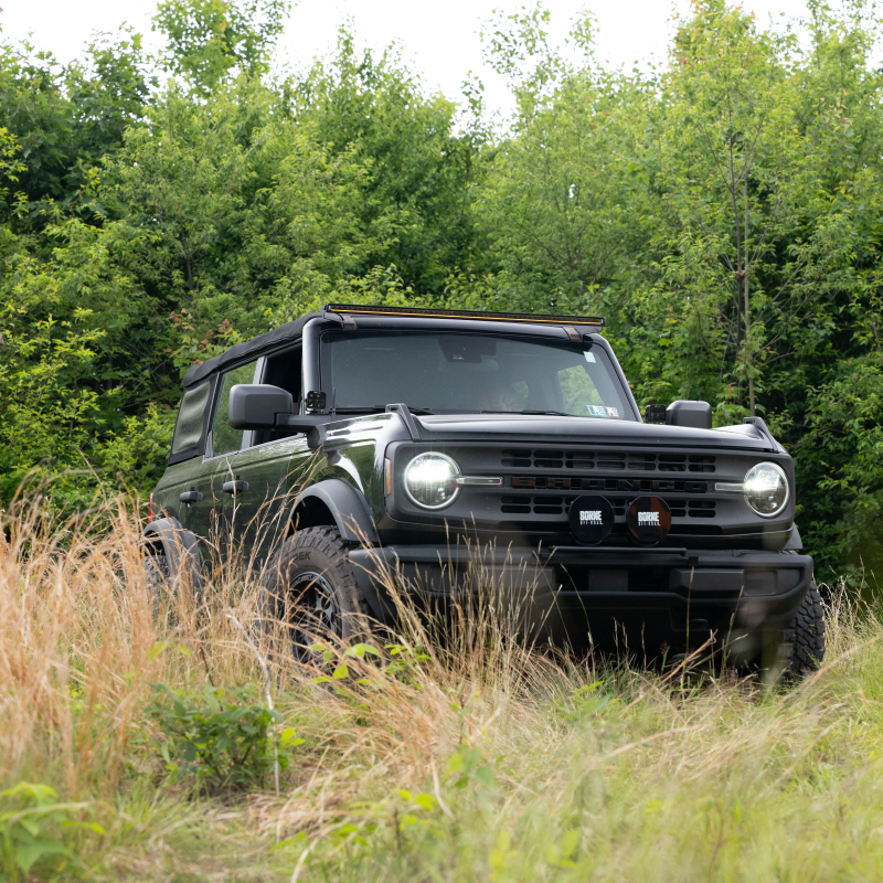 Borne Off-Road 7in Round Light Cover Amber - BNLT-COV-RD7YL by Borne Off-Road - front view