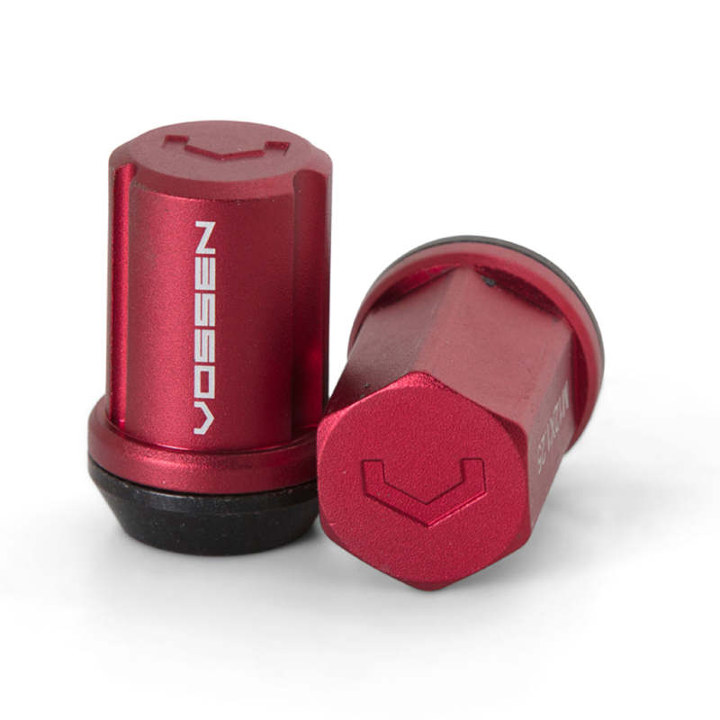 Vossen 35mm Lock Nut - 14x1.5 - 19mm Hex - Cone Seat - Red (Set of 4) - LUG-NL1450-RD by Vossen