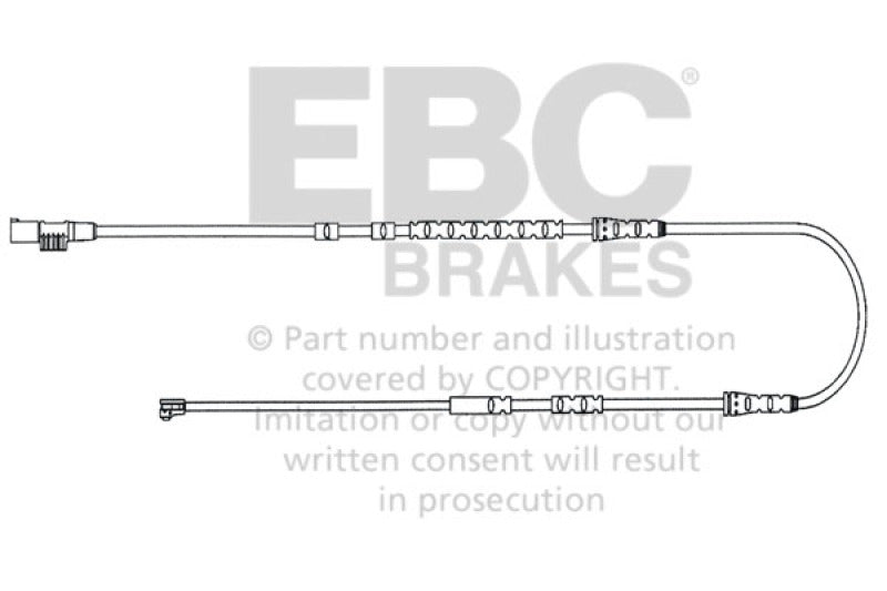EBC 2010-2016 BMW Z4 3.0L (E89) Front Wear Leads - EFA144 for 2010-2016 BMW Z4 - front view