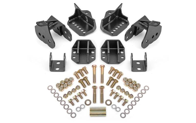 BMR 64-72 GM A-Body Rear Coilover Conversion Kit - Black Hammertone - CCK404H for 1964-1972 Buick Skylark