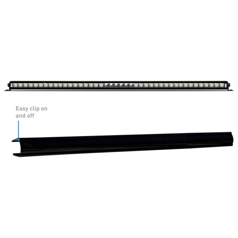 Borne Off-Road Light Bar Cover Single Row 40in Black - BNLT-COV-SS40BK by Borne Off-Road - front view