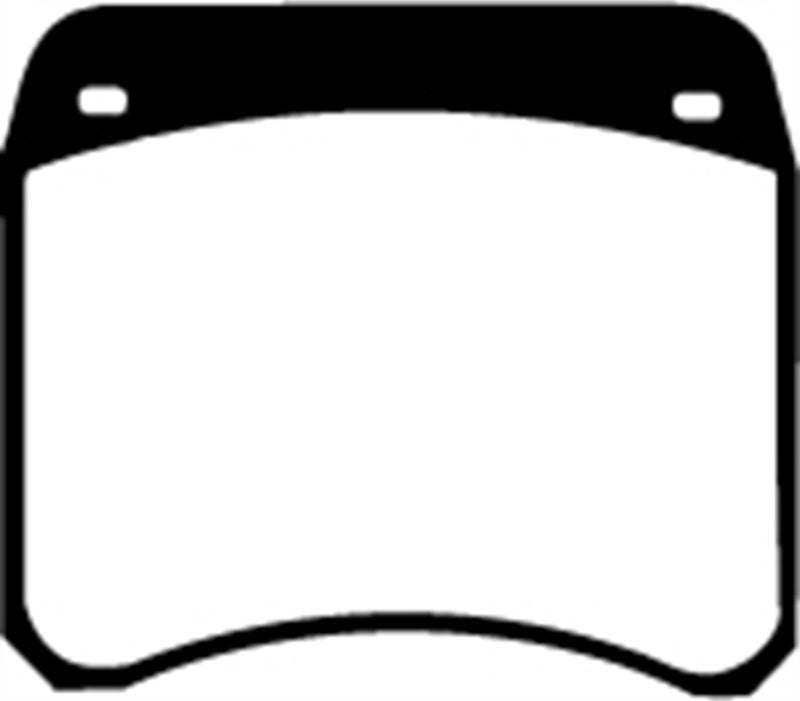 EBC 63-69 Rover Mini Cooper Greenstuff Front Brake Pads - DP2128 for 1963-1969 Austin Mini Cooper - installed view