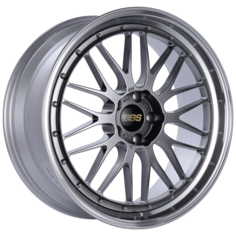 BBS LM 19x11 5x112 ET35 Diamond Black Center Diamond Cut Lip Wheel - 82mm PFS Required - LM294DBPK by BBS