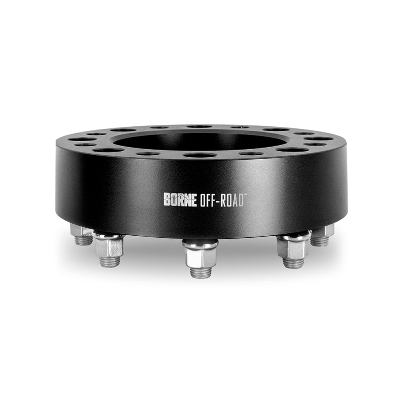 Borne Off-Road Wheel Spacers 8X165.1 121.3 50 M14 Blk - BNWS-006-500BK by Borne Off-Road - front view