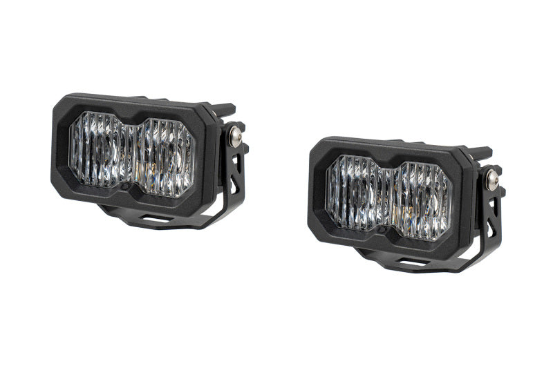 Diode Dynamics C2 2.0 Pro White SAE Fog/Wide Standard ABL (pair) - DD8102P by Diode Dynamics - front view
