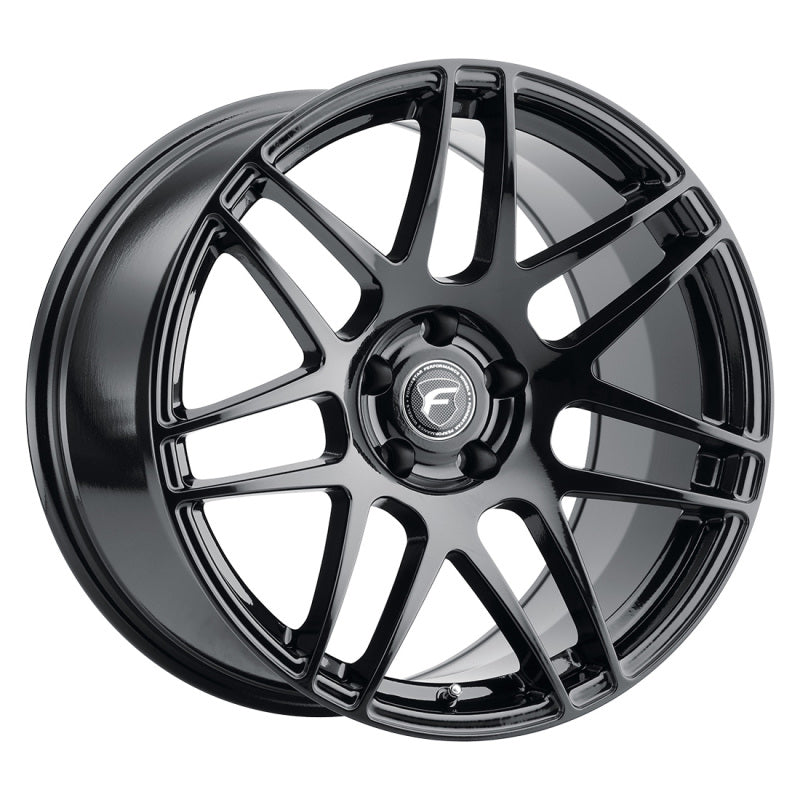 Forgestar F14 19x9.5 / 5x114.3 BP / ET29 / 6.4in BS Gloss Black Wheel - F25199565P29 by Forgestar - front view