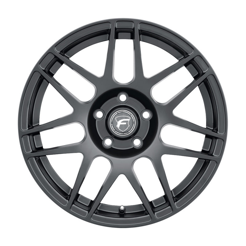 Forgestar F14 Drag 15x10 / 5x114.3 BP / ET44 / 7.2in BS Satin Black Wheel - F372B0067P44 by Forgestar - front view