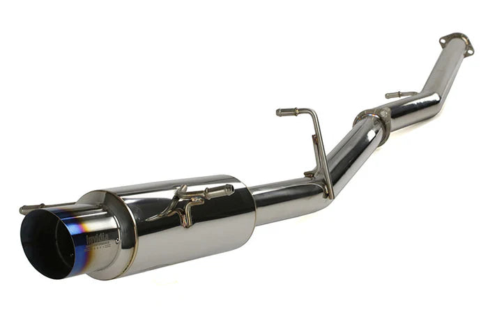 Invidia 02-07 WRX/STi 76mm N1 RACING Titanium Tip Cat-back Exhaust - HS02SW1GRT for 2015-2021 Subaru WRX STI - front view