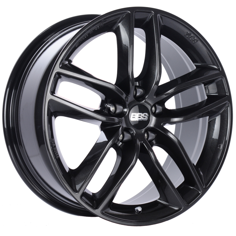 BBS SX 18x8 5x120 ET30 Crystal Black Wheel -82mm PFS/Clip Required - SX0102CB by BBS