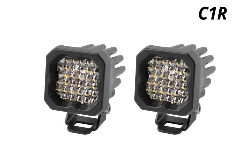 Diode Dynamics Stage Series C1R - White Flood Standard LED Pod (Pair) - DD7423P by Diode Dynamics - front view