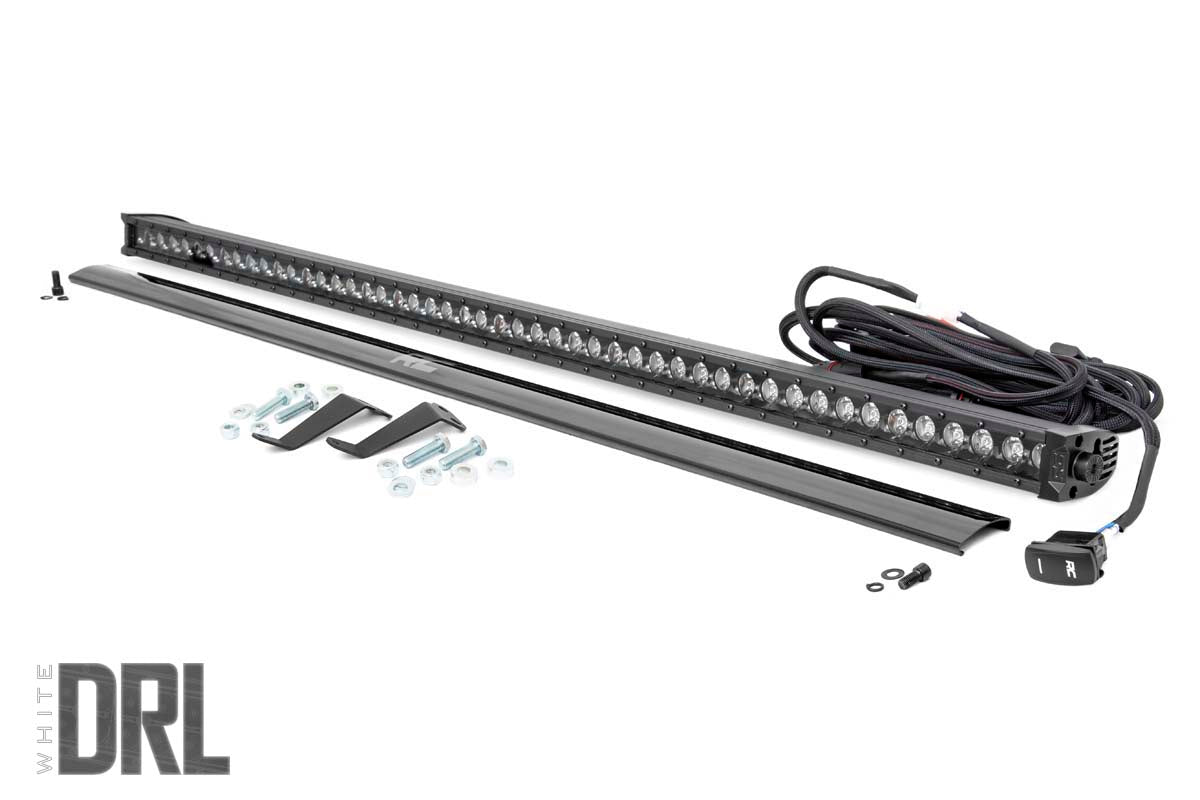 LED Light Kit | Cage Mount | 50" Black Single Row | White DRL | Honda Pioneer (16-22)