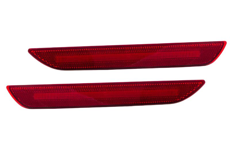 Diode Dynamics 15-21 EU/AU Ford Mustang LED Sidemarkers - Red (Pair) - DD5072 for 2015-2023 Ford Mustang - front view
