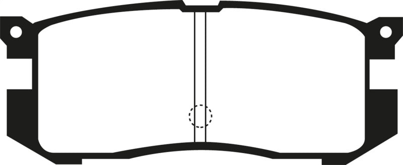 EBC 89-92 Ford Probe 2.2 Ultimax Rear Brake Pads - UD400 for 1989-1993 Ford Probe - detail view