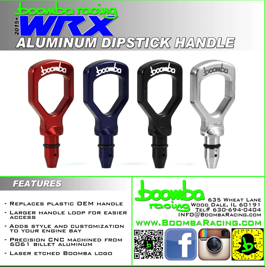 Clearance - Boomba Racing 2015+ WRX Aluminum Dipstick Handle
