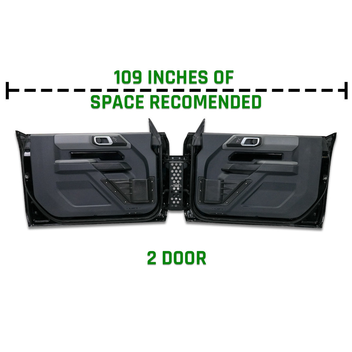 IAG EZ-Guide Door Storage System, 2021+ Ford Bronco 2/4DR - - IAG-ACC-F1020-19