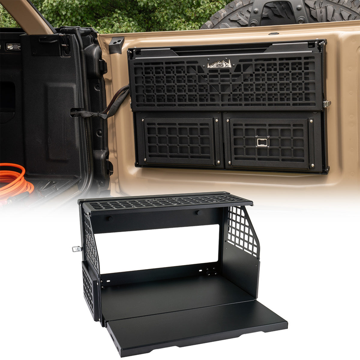 IAG Off-Road Multilevel Tailgate Table for 2021+ Ford Bronco - IAG-ACC-F1082
