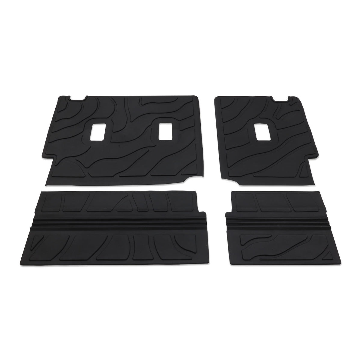 IAG I-Line TPE Terrain Pattern Molded Rear Seat Protector Mats for 2021+ Ford Bronco Four Door - IAG-ACC-F3183