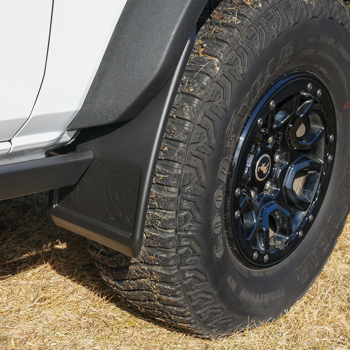IAG Trail Shield Adjustable Mud Flaps Front & Rear Set For 2021+ Ford Bronco - IAG-BDY-F1301