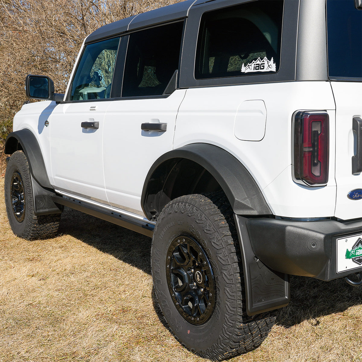IAG Trail Shield Adjustable Mud Flaps Front & Rear Set For 2021+ Ford Bronco - IAG-BDY-F1301