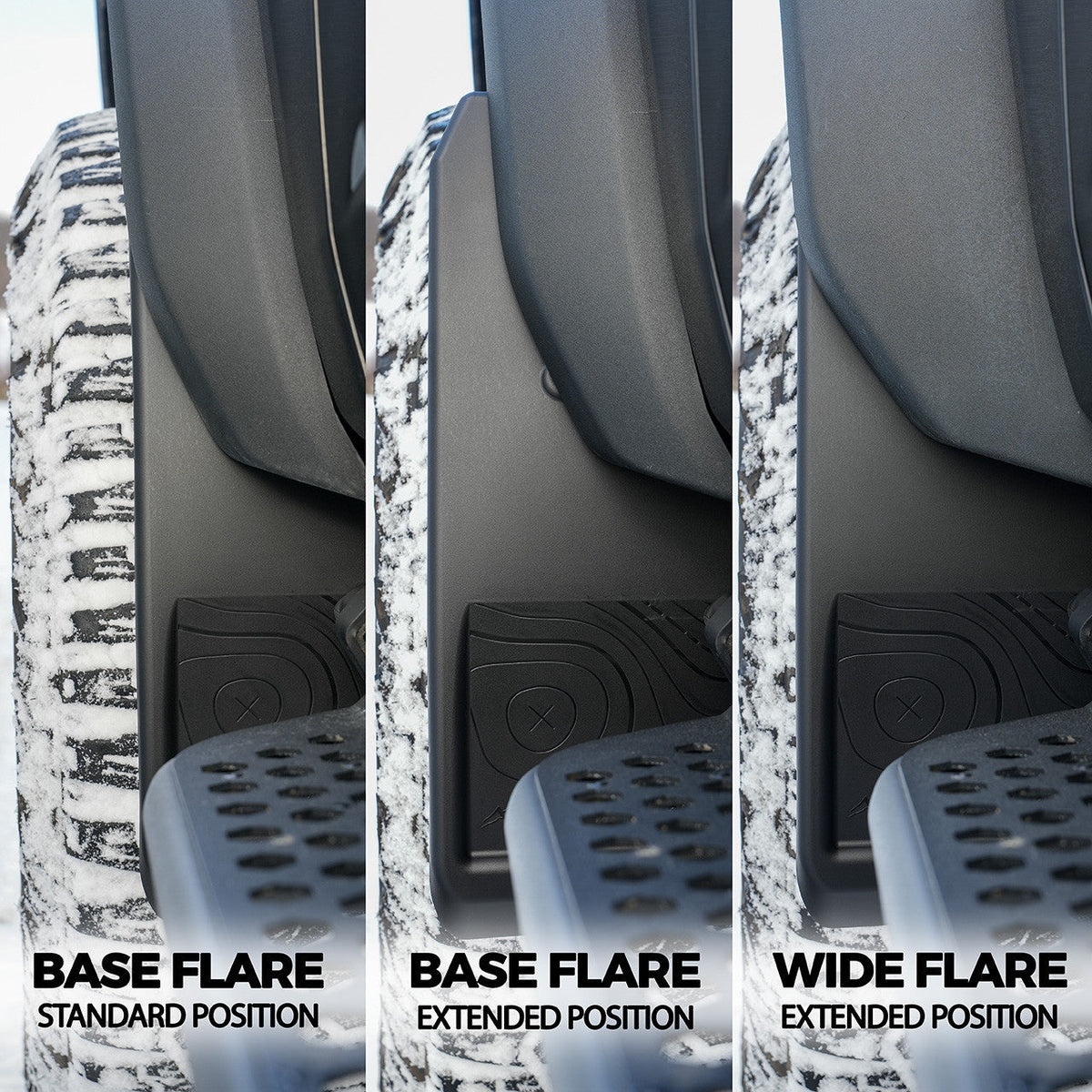 IAG Trail Shield Adjustable Mud Flaps Front & Rear Set For 2021+ Ford - IAG-BDY-F1301-27
