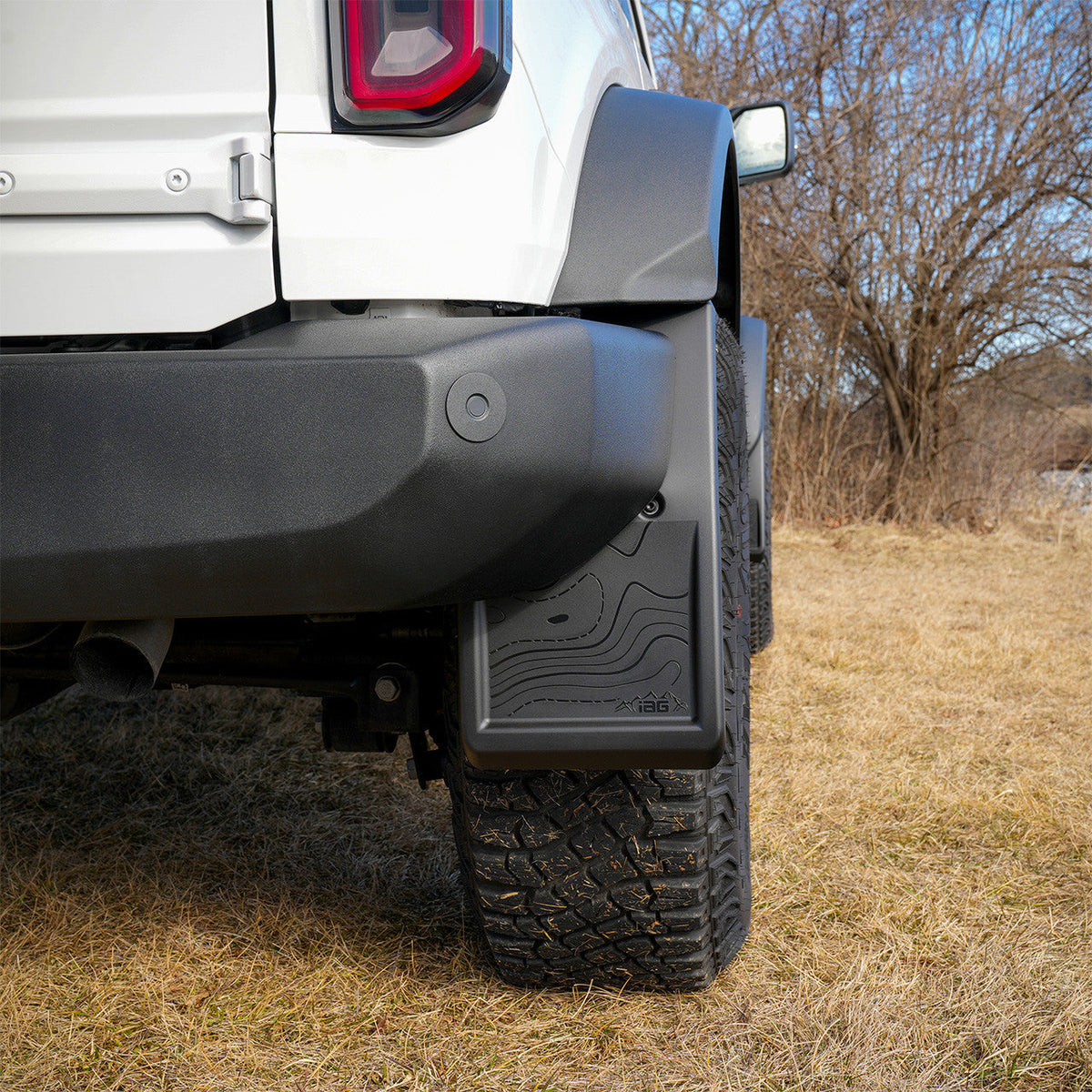 IAG Trail Shield Adjustable Mud Flaps Rear Set Only For 2021+ Ford Bro - IAG-BDY-F1303-14
