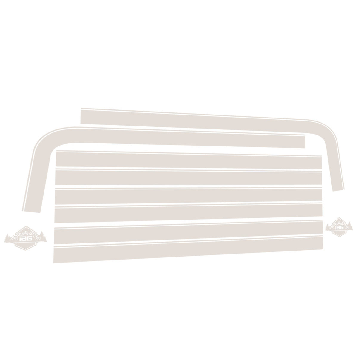 IAG Off-Road Boss Style Vinyl Side Stripe Kit for 2021+ Ford Bronco 4 Door - IAG-BDY-F2080
