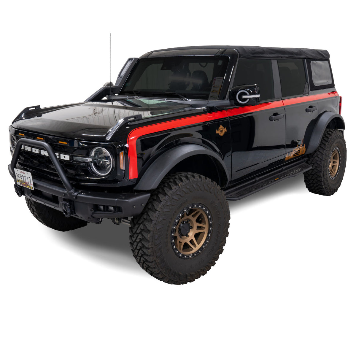 IAG Off-Road Boss Style Vinyl Side Stripe Kit for 2021+ Ford Bronco 4 Door - IAG-BDY-F2080