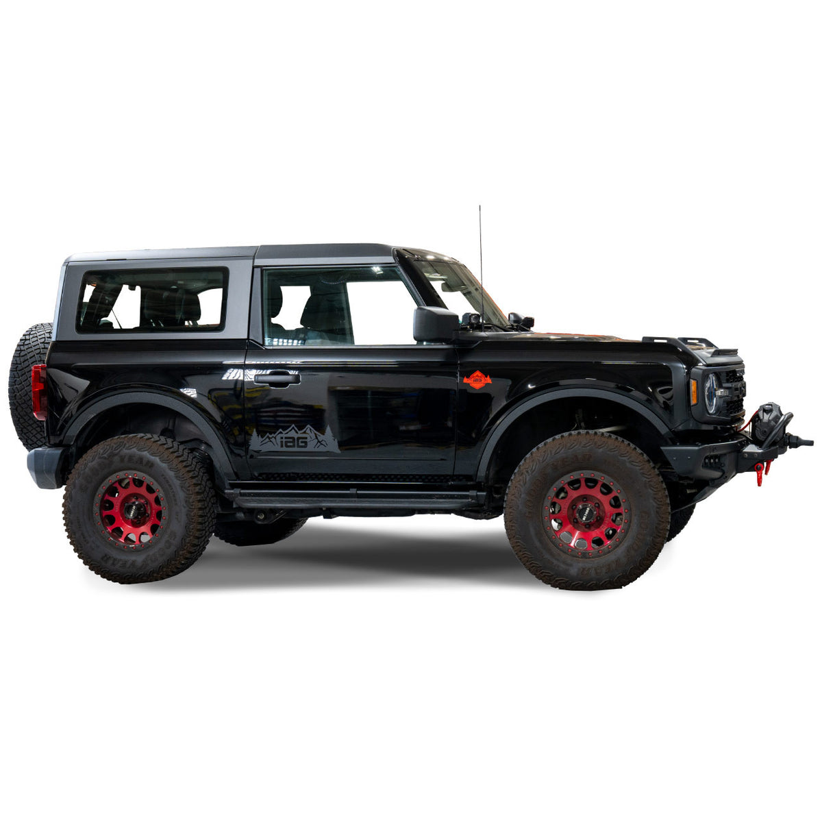 IAG Off-Road Boss Style Vinyl Side Stripe Kit fits 2021+ Ford Bronco 2 Door - IAG-BDY-F2081