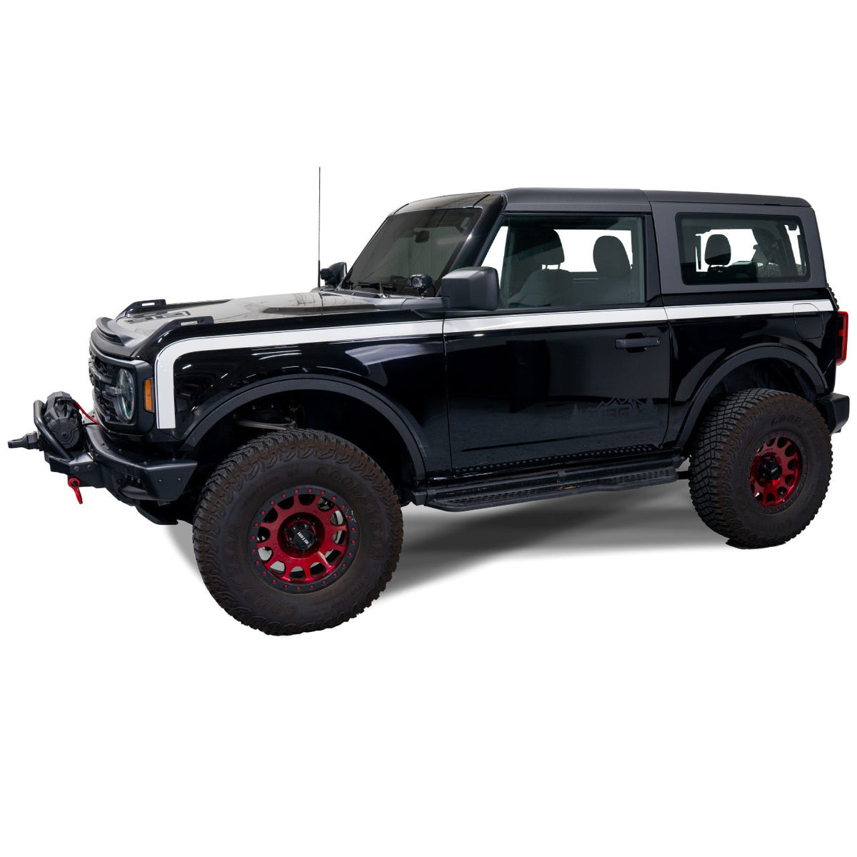 IAG Off-Road Boss Style Vinyl Side Stripe Kit fits 2021+ Ford Bronco 2 Door - IAG-BDY-F2081