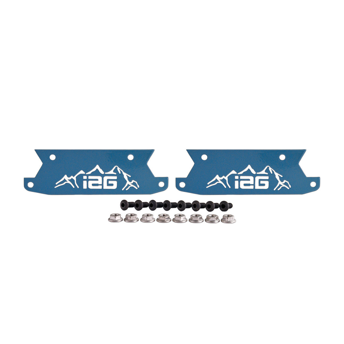 IAG Off-Road Color Logo Plates - Black, Blue, Orange, Red, Area51, Pink, Teal, White, Mojave Orange or Stainless Finish (Sold