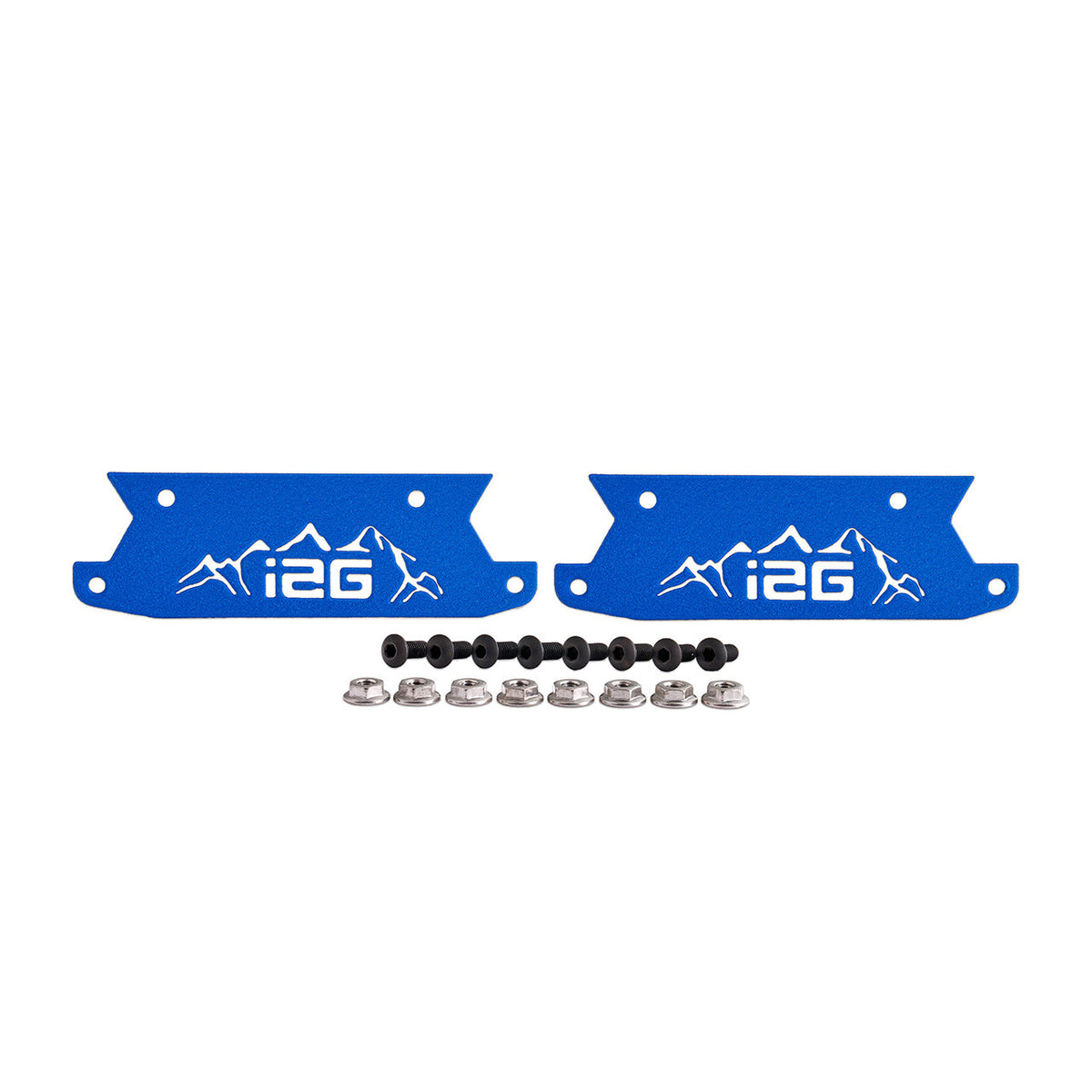 IAG Off-Road Color Logo Plates - Black, Blue, Orange, Red, Area51, Pink, Teal, White, Mojave Orange or Stainless Finish (Sold