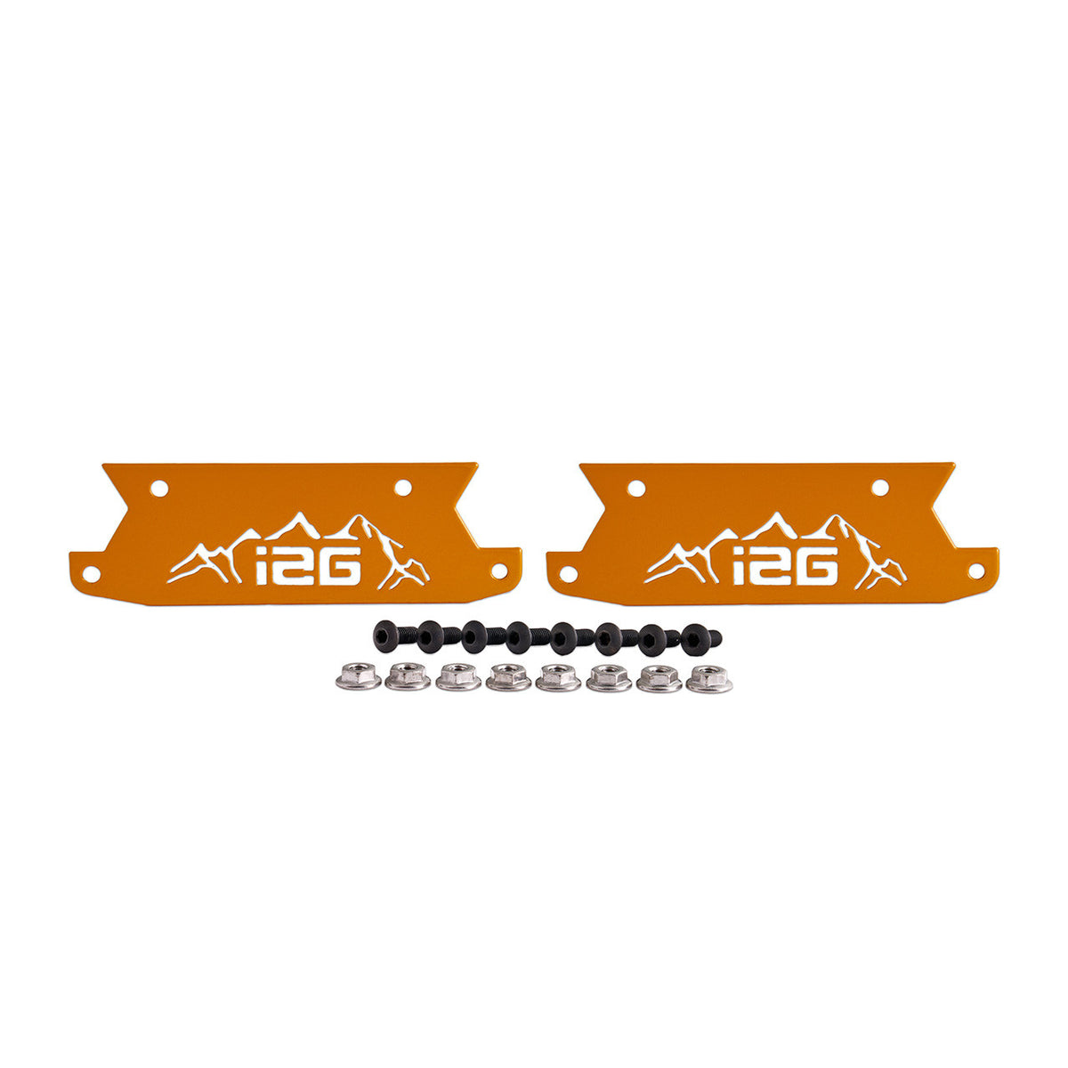 IAG Off-Road Color Logo Plates - Black, Blue, Orange, Red, Area51, Pink, Teal, White, Mojave Orange or Stainless Finish (Sold