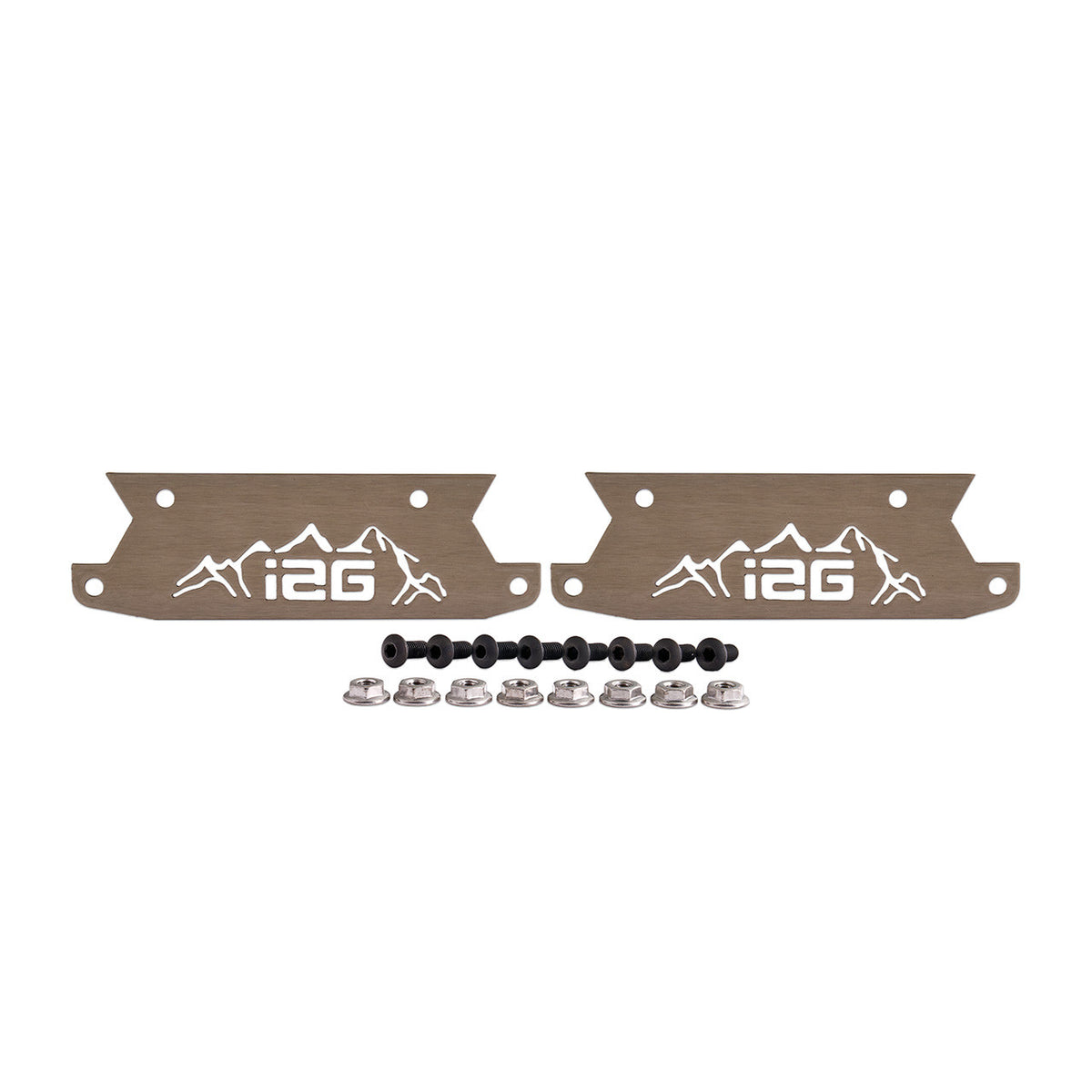 IAG Off-Road Color Logo Plates - Black, Blue, Orange, Red, Area51, Pink, Teal, White, Mojave Orange or Stainless Finish (Sold