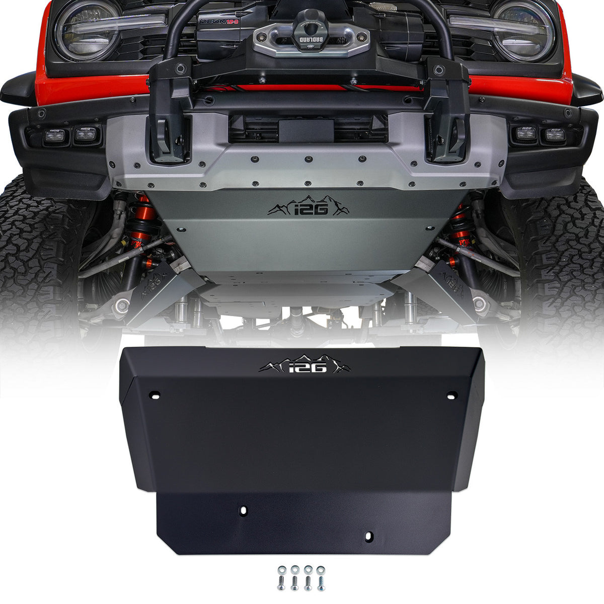 IAG Rock Armor Front Skid Plate for 2022+ Bronco Raptor - IAG-BDY-F2310