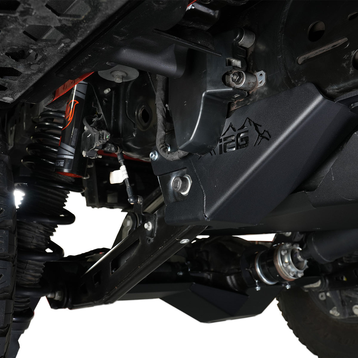 IAG Rock Armor Rear Lower Trailing Arm Skid Plate for 2022+ Bronco Raptor - IAG-BDY-F2312