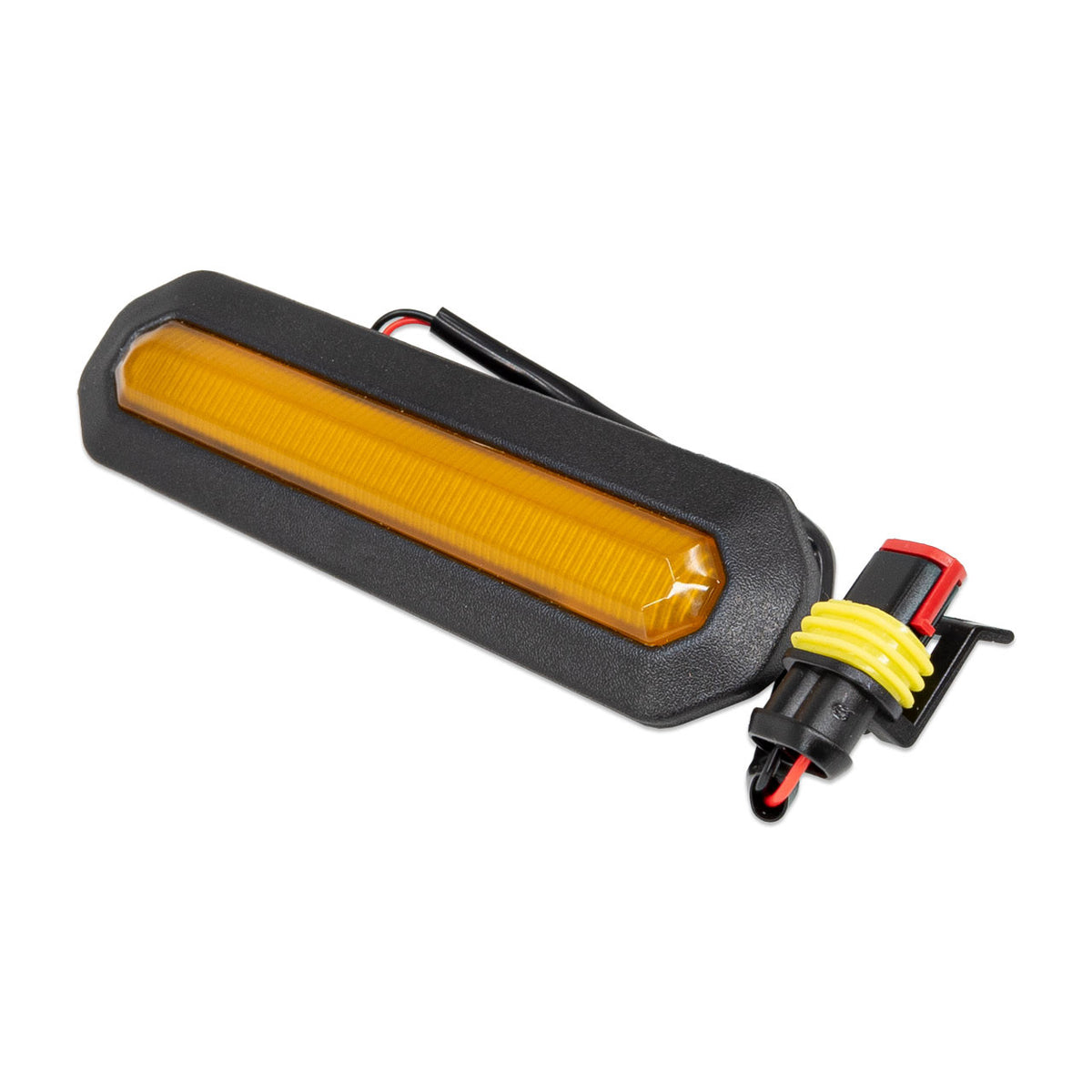 IAG I-Line 3pc Amber Grille Light Kit for 2021+ Ford Bronco Base/Black Diamond - IAG-BDY-F3035