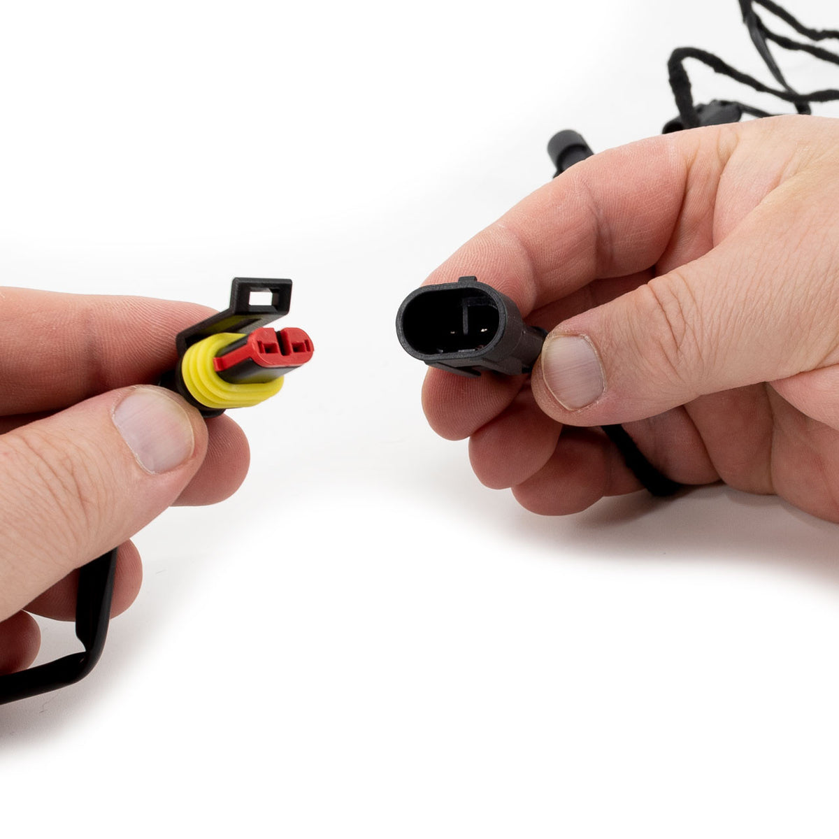 IAG I-Line 3pc Amber Grille Light Kit for 2021+ Ford Bronco Base/Black Diamond - IAG-BDY-F3035