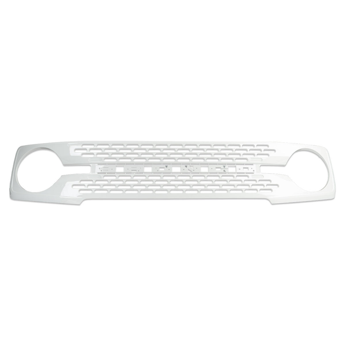 IAG I-Line High End Style Front Grille Gloss White for 2021+ Ford Bronco - IAG-BDY-F3066