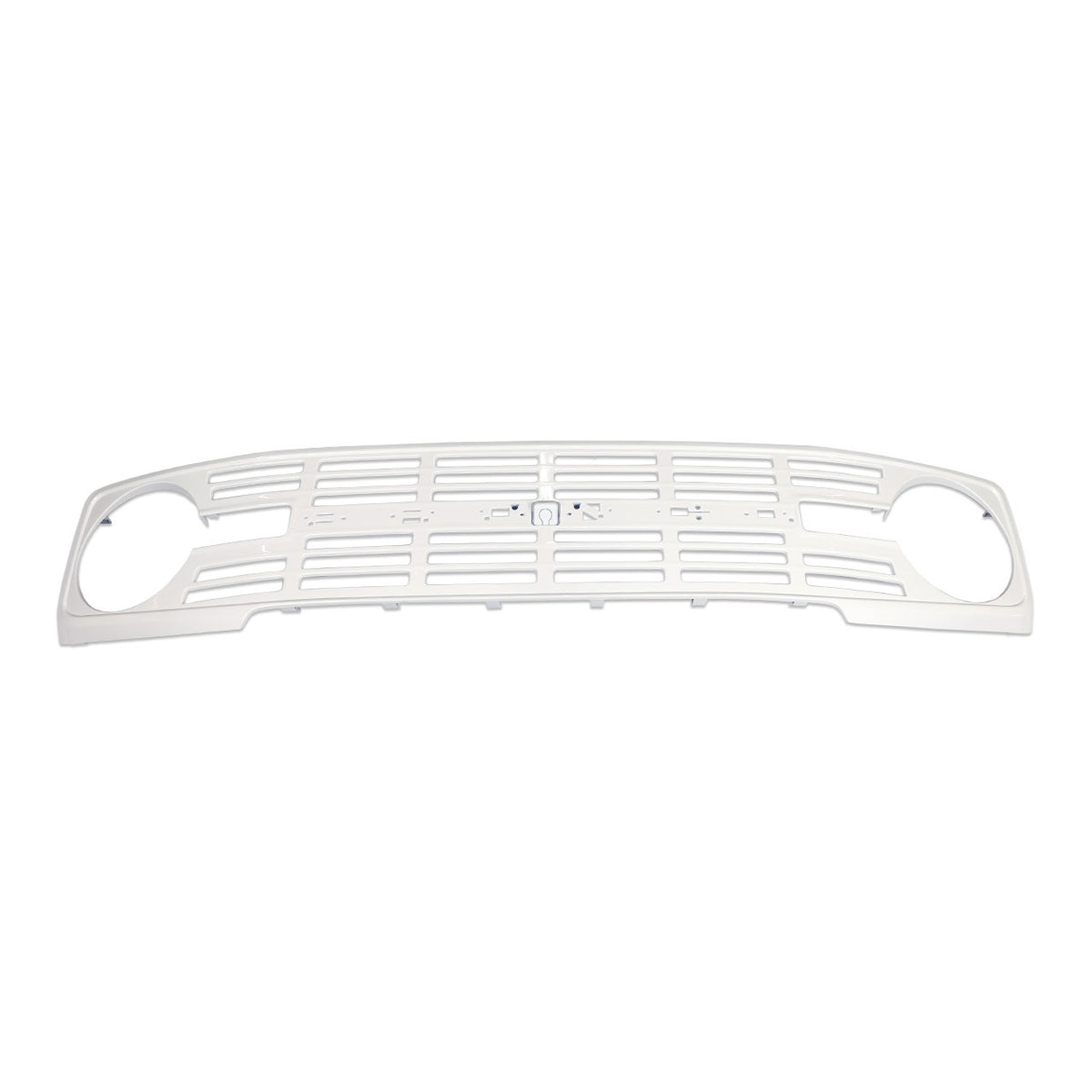 IAG I-Line Vintage Grille Gloss White with Red Lettering 21+ Ford Bronco - IAG-BDY-F3140 for 2021-2026 Ford Bronco - installe
